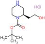 2-Methyl-2-propanyl (2R)-2-(2-hydroxyethyl)-1-piperazinecarboxylate hydrochloride (1:1)