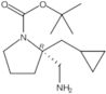 1-Pyrrolidinecarboxylic acid, 2-(aminomethyl)-2-(cyclopropylmethyl)-, 1,1-dimethylethyl ester, (2R…