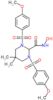 N-hydroxy-1,3-bis[(4-methoxyphenyl)sulfonyl]-5,5-dimethylhexahydropyrimidine-2-carboxamide