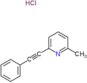2-methyl-6-(phenylethynyl)pyridine hydrochloride (1:1)