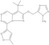 3-(1,1-Dimethylethyl)-7-(5-methyl-3-isoxazolyl)-2-[(1-methyl-1H-1,2,4-triazol-5-yl)methoxy]pyrazolo[1,5-d][1,2,4]triazine