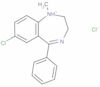 1H-1,4-Benzodiazepine, 7-chloro-2,3-dihydro-1-methyl-5-phenyl-, hydrochloride (1:1)