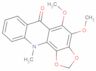 4,5-Dimethoxy-11-methyl-1,3-dioxolo[4,5-c]acridin-6(11H)-one