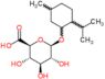 5-methyl-2-(propan-2-yl)cyclohexyl beta-D-glucopyranosiduronic acid