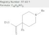 4-Piperidinecarboxylic acid, 1-methyl-4-phenyl-, ethyl ester