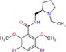 3,5-dibromo-N-{[(2R)-1-ethylpyrrolidin-2-yl]methyl}-2,6-dimethoxybenzamide