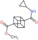 methyl 4-(cyclopropylcarbamoyl)pentacyclo[4.2.0.0~2,5~.0~3,8~.0~4,7~]octane-1-carboxylate