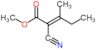 Methyl (2E)-2-cyano-3-methyl-2-pentenoate