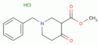 3-Piperidinecarboxylic acid, 4-oxo-1-(phenylmethyl)-, methyl ester, hydrochloride (1:1)