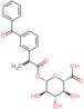 1-O-[2-(3-benzoylphenyl)propanoyl]-beta-D-glucopyranuronic acid