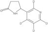 5-(3-Pyridinyl-2,4,5,6-d<sub>4</sub>)-2-pyrrolidinon