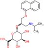 1-(naphthalen-1-yloxy)-3-(propan-2-ylamino)propan-2-yl beta-D-glucopyranosiduronic acid