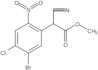 Méthyle 5-bromo-4-chloro-α-cyano-2-nitrobenzèneacétate