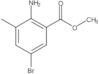 Methyl 2-amino-5-bromo-3-methylbenzenecarboxylate