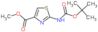 methyl 2-[(tert-butoxycarbonyl)amino]-1,3-thiazole-4-carboxylate