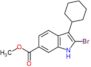 methyl 2-bromo-3-cyclohexyl-1H-indole-6-carboxylate
