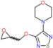 4-[4-(oxiran-2-ylmethoxy)-1,2,5-thiadiazol-3-yl]morpholine