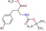 methyl 2-[(4-bromophenyl)methyl]-3-(tert-butoxycarbonylamino)propanoate