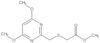 Methyl 2-[[(4,6-dimethoxy-2-pyrimidinyl)methyl]thio]acetate