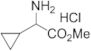 methyl-2-amino-2-cyclopropyla cetate hydrochloride