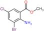 methyl 2-amino-3-bromo-5-chloro-benzoate