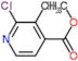 4-pyridinecarboxylic acid, 2-chloro-3-methyl-, methyl ester