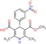 (4S)-5-(methoxycarbonyl)-2,6-dimethyl-4-(3-nitrophenyl)-1,4-dihydropyridine-3-carboxylic acid