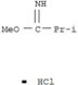 Propanimidic acid,2-methyl-, methyl ester, hydrochloride (1:1)