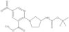 Methyl 2-[3-[[(1,1-dimethylethoxy)carbonyl]amino]-1-pyrrolidinyl]-5-nitro-3-pyridinecarboxylate