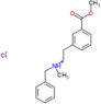 N-benzyl-2-[3-(methoxycarbonyl)phenyl]-N-methylethanaminium chloride