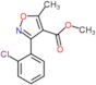 methyl 3-(2-chlorophenyl)-5-methylisoxazole-4-carboxylate