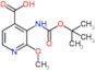 2-Methoxy-3-({[(2-methyl-2-propanyl)oxy]carbonyl}amino)isonicotinic acid