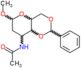 methyl 3-(acetylamino)-4,6-O-benzylidene-2,3-dideoxyhexopyranoside