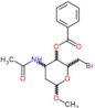 methyl 3-(acetylamino)-4-O-benzoyl-6-bromo-2,3,6-trideoxyhexopyranoside