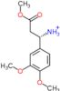 (1R)-1-(3,4-dimethoxyphenyl)-3-methoxy-3-oxopropan-1-aminium