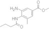 3-Amino-4-butyrylamino-5-methylbenzoic acid methyl ester