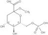 <span class="text-smallcaps">D</span>-arabino-2-Heptulopyranosidonic acid, methyl 3-deoxy-, 7-(dih…