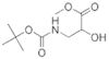 Ácido propanoico, 3-[[(1,1-dimetiletoxicarbonil)amino]-2-hidroxi-, metil