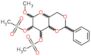 methyl 4,6-O-benzylidene-2,3-bis-O-(methylsulfonyl)hexopyranoside