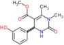 methyl 4-(3-hydroxyphenyl)-1,6-dimethyl-2-oxo-1,2,3,4-tetrahydropyrimidine-5-carboxylate