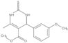 Methyl 1,2,3,4-tetrahydro-4-(3-methoxyphenyl)-6-methyl-2-thioxo-5-pyrimidinecarboxylate
