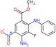 methyl 4-amino-2-anilino-3-fluoro-5-nitro-benzoate