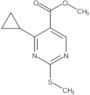 Methyl 4-cyclopropyl-2-(methylthio)-5-pyrimidinecarboxylate