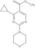 Metil 4-ciclopropil-2-(4-morfolinil)-5-pirimidinocarboxilato