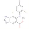 1H-Benzimidazole-5-carboxylic acid,6-[(4-bromo-2-fluorophenyl)amino]-7-fluoro-, methyl ester