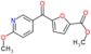 Methyl 5-[(6-methoxy-3-pyridinyl)carbonyl]-2-furancarboxylate