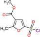 methyl 5-(chlorosulfonyl)-2-methylfuran-3-carboxylate