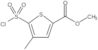 methyl 5-(chlorosulfonyl)-4-methyl-2-thiophenecarboxylate