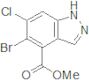 1H-Indazol-4-carbonsäure, 5-brom-6-chlor-, methylester