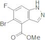 1H-Indazole-4-carboxylic acid, 5-broMo-6-fluoro-, Methyl ester